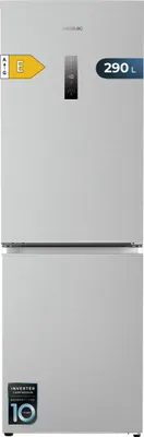 Kombi-Kühlschrank 290 l, Edelstahl, No Frost, Crisper Box