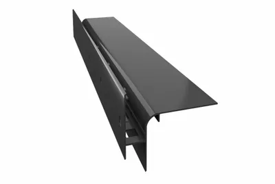 Produktbild von Renoplast® Aluminium Traufprofil W30R+ 200cm Graphit | Fertigstellung von Terrassen und Balkonen | Belüftete Böden Erhöht | Wasser ablaufsysteme