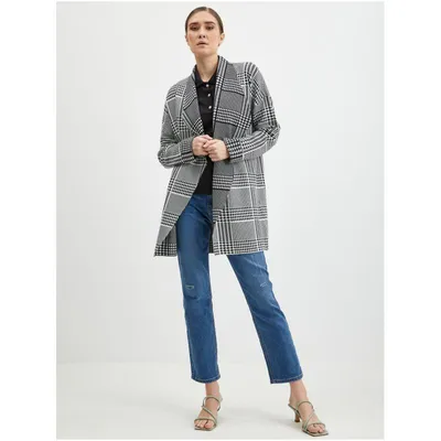 Produktbild von Orsay Schwarze gemusterte Damen-Strickjacke 505493-660000__M