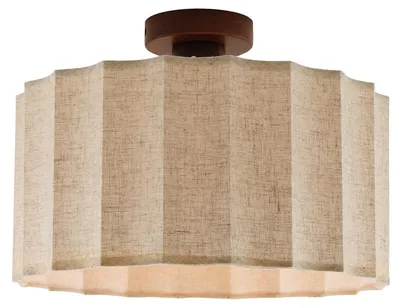 Produktbild von Olucia - LOULOU - Deckenleuchte - Beige/Braun, KI-generiertes Bild