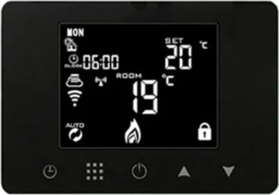 Obrázek produktu pro BOT WiFi pokojový bezdrátový termostat Tuya RT9 3A černá