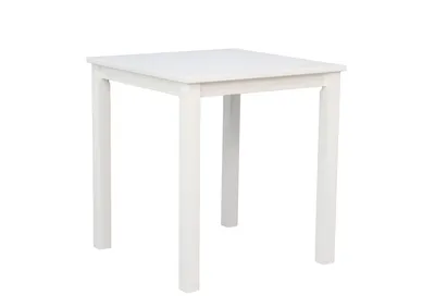 Produktbild von Woodroom Tisch Kota Hevea massiv weiß lackiert 70x75x70 cm