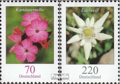 Produktbild von Briefmarken BRD (BR.Deutschland) 2006 Mi 2529R-2530R mit Zählnummer (kompl.Ausg.) postfrisch Blumen