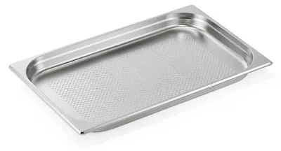 Produktbild von 12x GN Behälter 1/1 mit Bodenlochung, 40 mm, 5 L Edelstahl GN 72 ECO