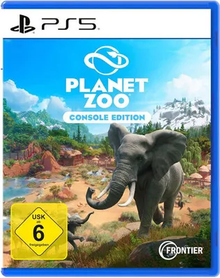 The cover art for the video game Planet Zoo: Console Edition for PlayStation 5.
