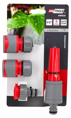 Zdjęcie produktu dla Awtools zestaw zraszający 4 częściowy 3/4" gumowy uchwyt