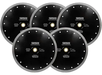 Productafbeelding van Diamantzaagblad, 5 stuks, 230 mm, Mesh Turbo, voor tegels, marmer, graniet