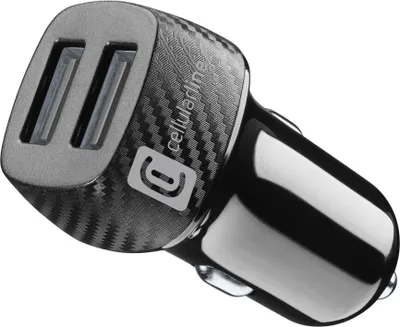 Image de Cellularline Chargeur de voiture USB Duo 12W