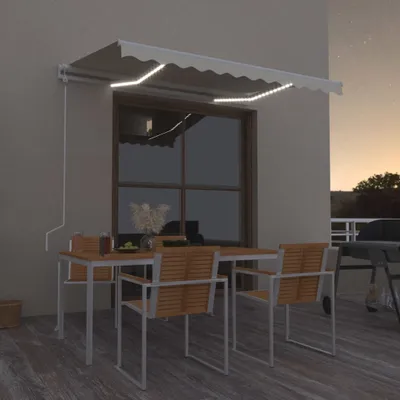 Produktbild von CLORIS Automatische Markise mit LED & Windsensor 300x250 cm Creme - Markisen LL0000051559