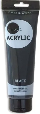 Obrázok produktu pre Daler Rowney Simply Akrylová farba Black 250 ml 1 ks
