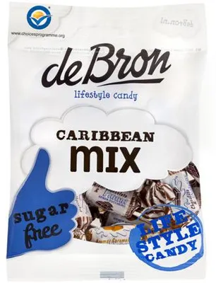 Productafbeelding van De Bron Caribbean mix suikervrij (90 gr)