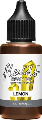 Zdjęcie produktu dla Octopus Fluids Resin Ink LEMON, atrament alkoholowy do żywic epoksydowych i UV, żółty