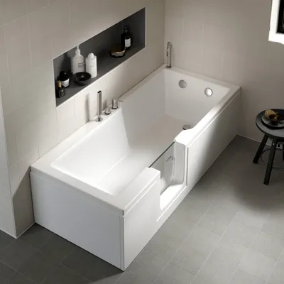 Produktbild von EVOLVE Badewanne mit Tür/Seniorenbadewanne 170x75cm  Ausführung Links