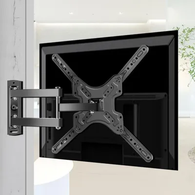 Produktbild von Professionelle TV-Wandhalterung aus Metall, teleskopierbar, hochbelastbar, mit Schwenk- und Neigungsfunktion für TV-Zubehör
