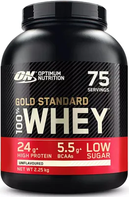 Image de Optimum Nutrition Gold Standard 100% Whey Protein - 2,27Kg-Dose Unflavoured