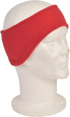 Produktbild von P&T Fleece-Stirnband Winter, Mikrofaser Rot, Unisex 57-59