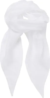 Produktbild von Premier Damen Chiffon-Schal / Chiffon-Halstuch RW2828 (Einheitsgröße) (Weiß)