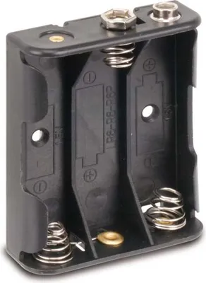 Produktbild von Batteriehalter, 3x Mignon, Clipanschluss