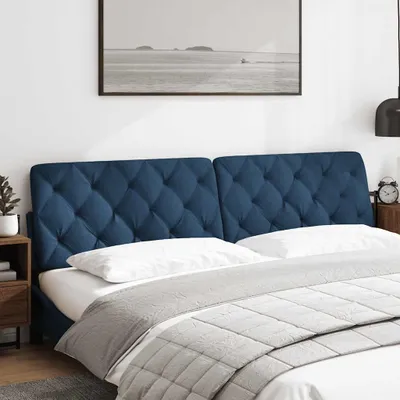 Produktbild von vidaXL Kopfteil-Kissen Blau 200 cm Stoff