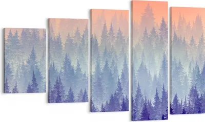 Produktbild von Bild auf Leinwand - Leinwandbild - Wald Baum Natur - 100x60cm - Wand Bild - Wanddeko - Wandbilder - Leinwanddruck - Bilder - Kunstdruck - Wanddekoration - Leinwand bilder - Wandkunst - EG100x60-3929