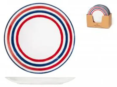 Immagine prodotto di H&H set 12 piatti piani Graphic cm 27
