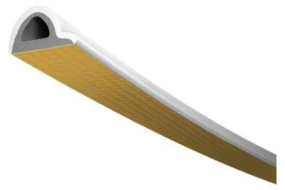 Immagine prodotto di Guarnizione per porte e finestre TLT, profilo P 6 B, 9 x 5,5 mm, bianco, 2 x 3 m