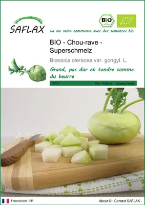 Image de SAFLAX  -- Chou-rave - Superschmelz - 20 graines - Brassica