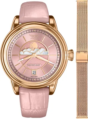 Obrázok produktu pre Dámske hodinky Aviator V.1.33.2.258.4-SET rose gold