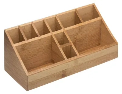 Obrázok produktu pre Organizér na make-up z bambusu s 10 priehradkami