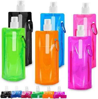 Obrázek produktu pro Skládací flexibilní láhev na vodu o objemu 500 ml pro dospělé (unisex)