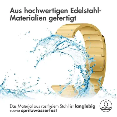 Produktbild von Selencia Edelstahl Magnetarmband für Samsung Galaxy Watch 7 (40/44mm) - Gold