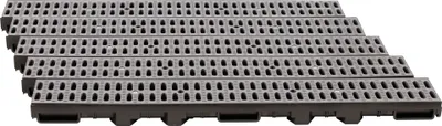 Produktbild von ScarMaxx 5m Entwässerungsrinne Bodenrinne Regenwasser A15 60 mm Stegrost Grau - 13x500x6cm