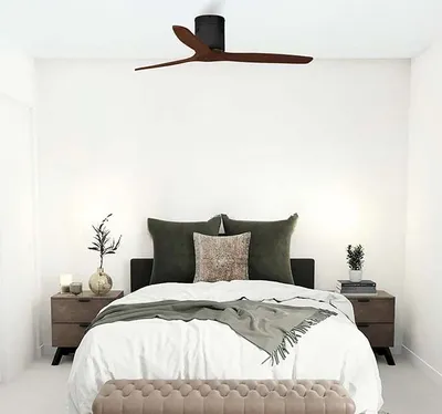 Produktbild von SKYLER Deckenventilator aus Holz ohne Licht - Gleichstrommotor - Ø 132 cm