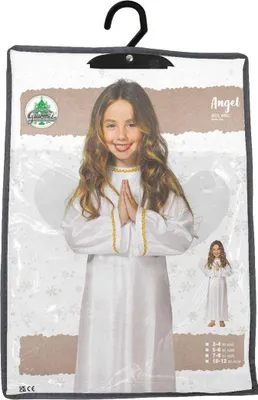 Produktbild von Fiestas Guirca - Engel-Kostüm für Kinder Set FG1569 (128-134) (Weiß)