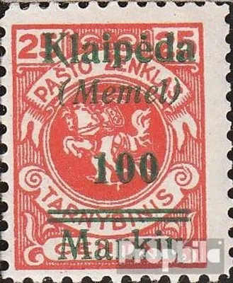 Produktbild von Briefmarken Memelgebiet 1922 Mi 132 mit Falz Klaipeda