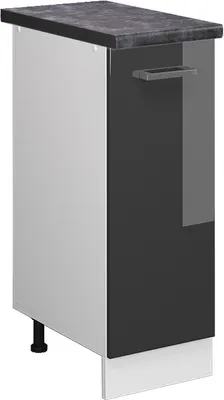 Produktbild von Apothekerschrank Vicco R-Line Anthrazit Hochglanz 30 cm , AP Anthrazit, Model 46766