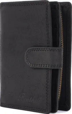 Produktbild von Benthill Geldbörse Damen Echt Leder | Damen Geldbeutel mit RFID Schutz | Portmonee Klein mit 8 Kartenfächer | Slim-Wallet inkl. Geschenkbox