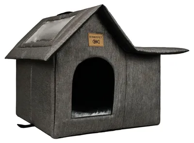 Produktbild von Katzenhaus Katzenhöhle Winterunterkunft - Wasserdicht - Winddicht - 45 x 35 x 40 cm - Für draußen und drinnen