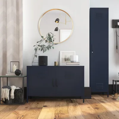 Produktbild von Schrank mit 1 Tür in Metall navy