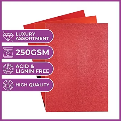 Luxe Kartonpapier Paket Rot - 23,5 x 37 cm