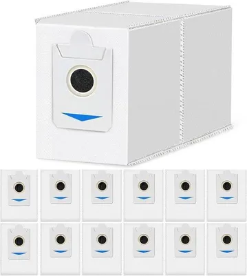 Image de 12 sacs pour aspirateur Ecovacs X5 Omni / Deebot X2 Omni / X2 Pro, accessoires au charbon actif 3 L, pièces de rechange