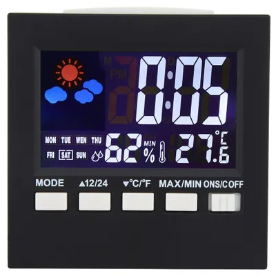 Digitaler Reisewecker, multifunktional, Hintergrundbeleuchtung, 9,6 cm