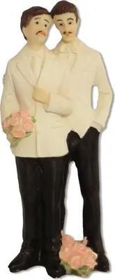 Produktbild von Schwules Hochzeitspaar Tortendekoration 11,5 cm