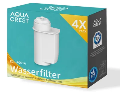 Zdjęcie produktu dla Filtr do wody, zamiennik dla urządzeń Siemens EQ, Bosch TCZ7033, Brita Intenza, zestaw 4 sztuki