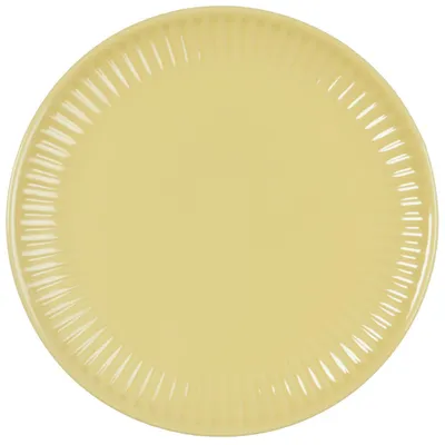 Productafbeelding van Ontbijtbord, broodplank MYNTE limonadegeel. Diameter: 19,5 cm. Ib Laursen