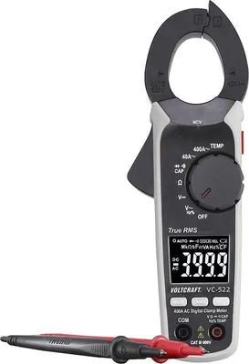 Produktbild von VOLTCRAFT VC-522 Stromzange digital CAT III 600 V Anzeige (Counts): 4000