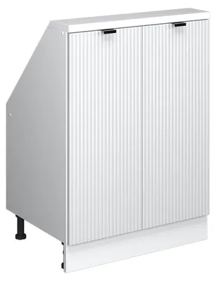 Zdjęcie produktu dla Szafa skosna Vicco Rion Białe pofałdowanie 60 x 81.6 cm z 2 drzwiami, Model 59733
