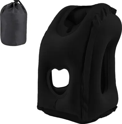 Produktbild von Famanu Reisekissen Ergonomisches Design - Schwarz