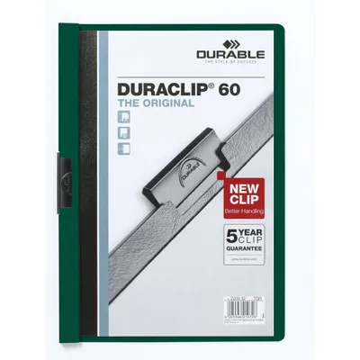 Produktbild von DURABLE Klemmhefter DURACLIP dunkelgrün, 25 St.