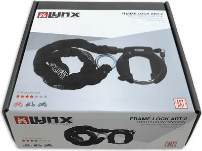 Produktbild von Fahrrad Rahmenschlossset Rahmenschloss + Kette Lynx LAZO ART 2 schwarz